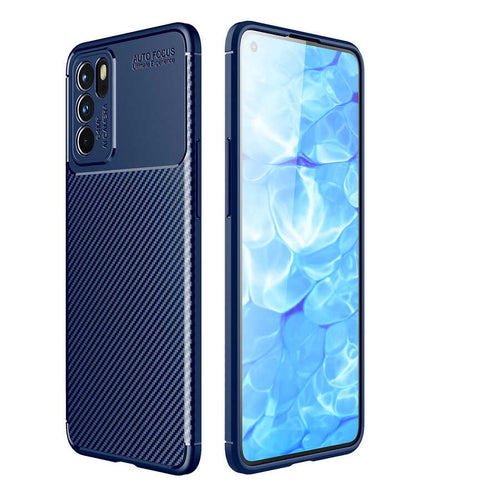 Oppo Reno 6 4G Kılıf Zore Negro Silikon Kılıf - Lacivert
