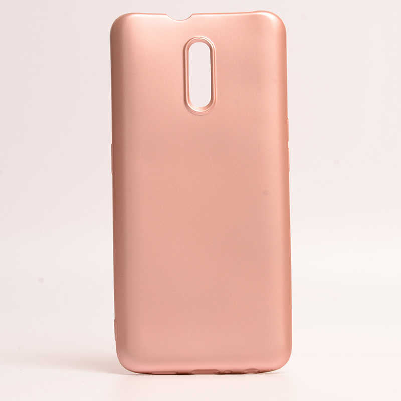 Oppo Reno Kılıf Zore Premier Silikon Kılıf - Rose Gold