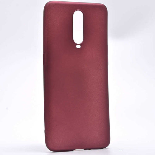 Oppo RX17 Pro Kılıf Zore Premier Silikon Kılıf - Mürdüm