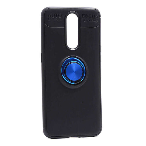 Oppo RX17 Pro Kılıf Zore Ravel Silikon Kılıf - Siyah-Mavi