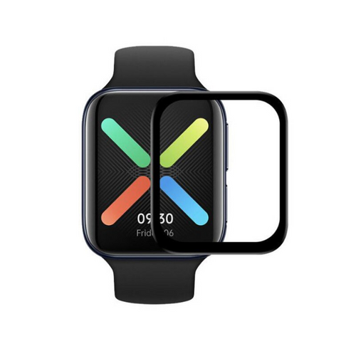 Oppo Watch 46mm Zore PMMA Pet Saat Ekran Koruyucu - Siyah