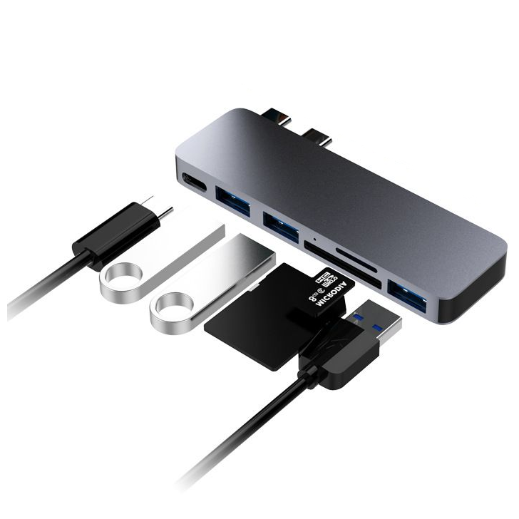 Qgeem QG-UH06 Usb Hub - Siyah