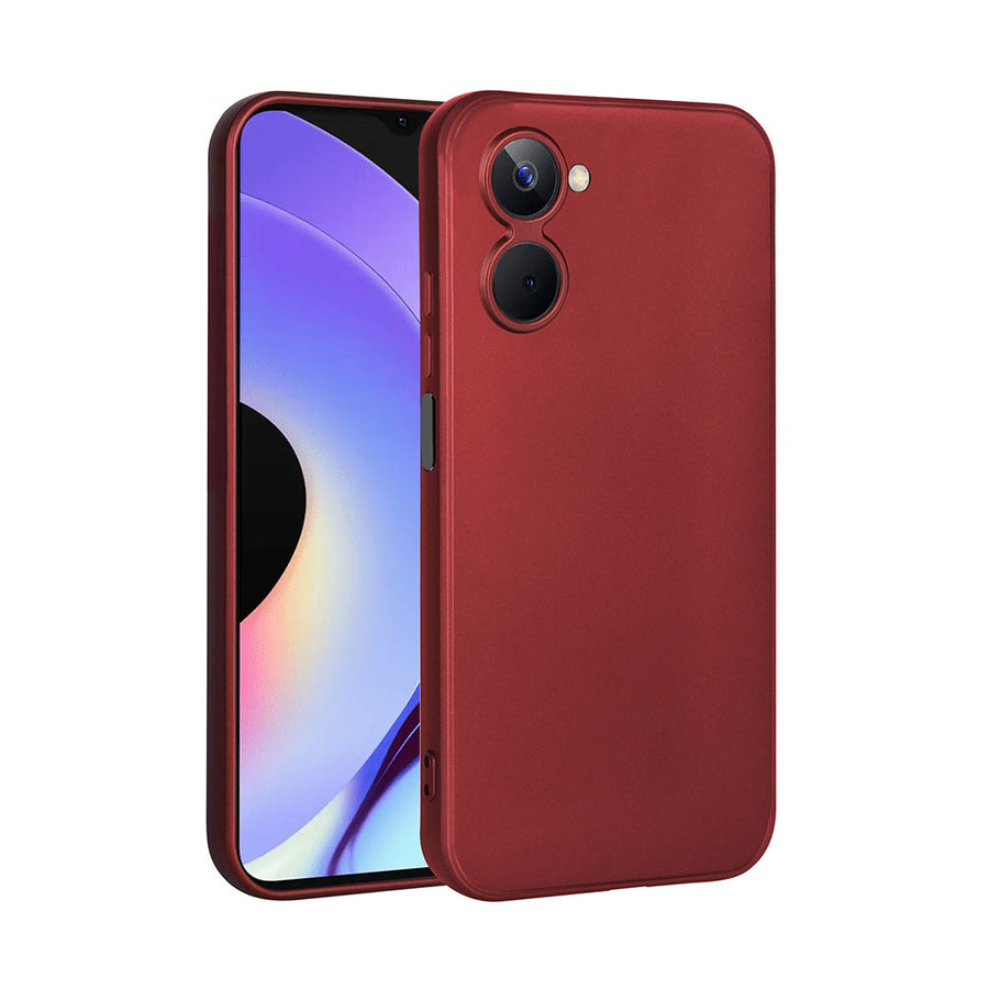 Realme 10 4G Kılıf Zore Premier Silikon Kılıf - Kırmızı