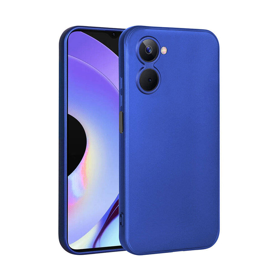 Realme 10 4G Kılıf Zore Premier Silikon Kılıf - Saks Mavi