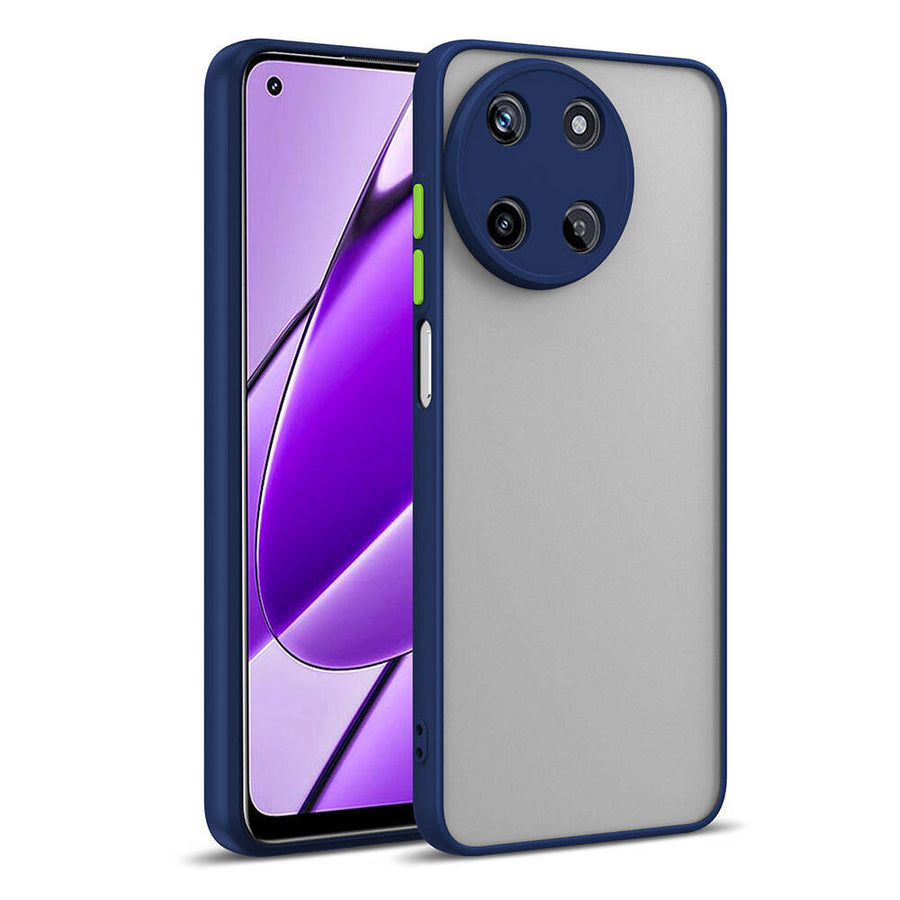 Realme 11 4G Kılıf Zore Hux Kılıf - Lacivert