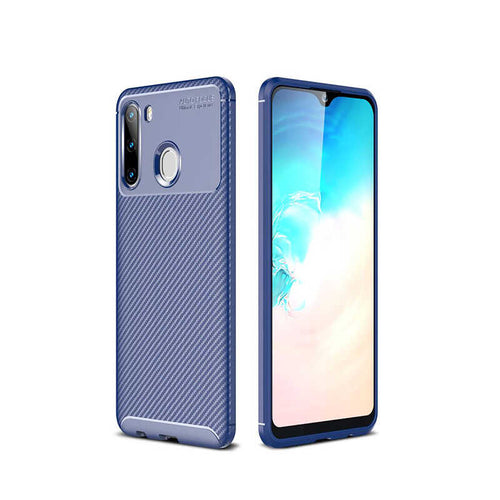 Galaxy A21 Kılıf Zore Negro Silikon Kılıf - Lacivert