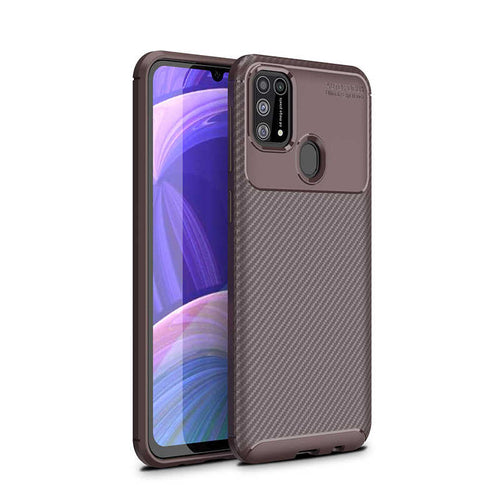 Galaxy M31 Kılıf Zore Negro Silikon Kılıf - Kahverengi