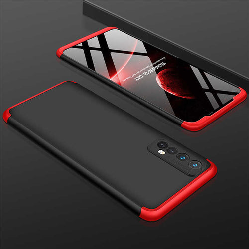 Realme 7 Kılıf Zore Ays Kılıf - Siyah-Kırmızı