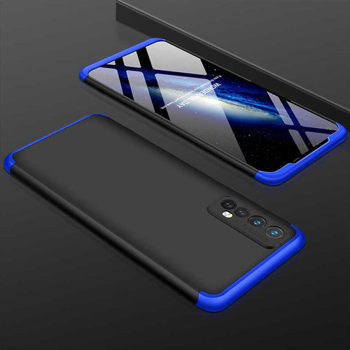Realme 7 Kılıf Zore Ays Kılıf - Siyah-Mavi