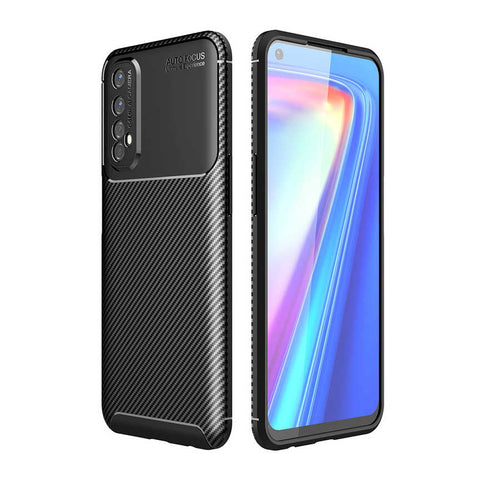 Realme 7 Kılıf Zore Negro Silikon Kılıf - Siyah