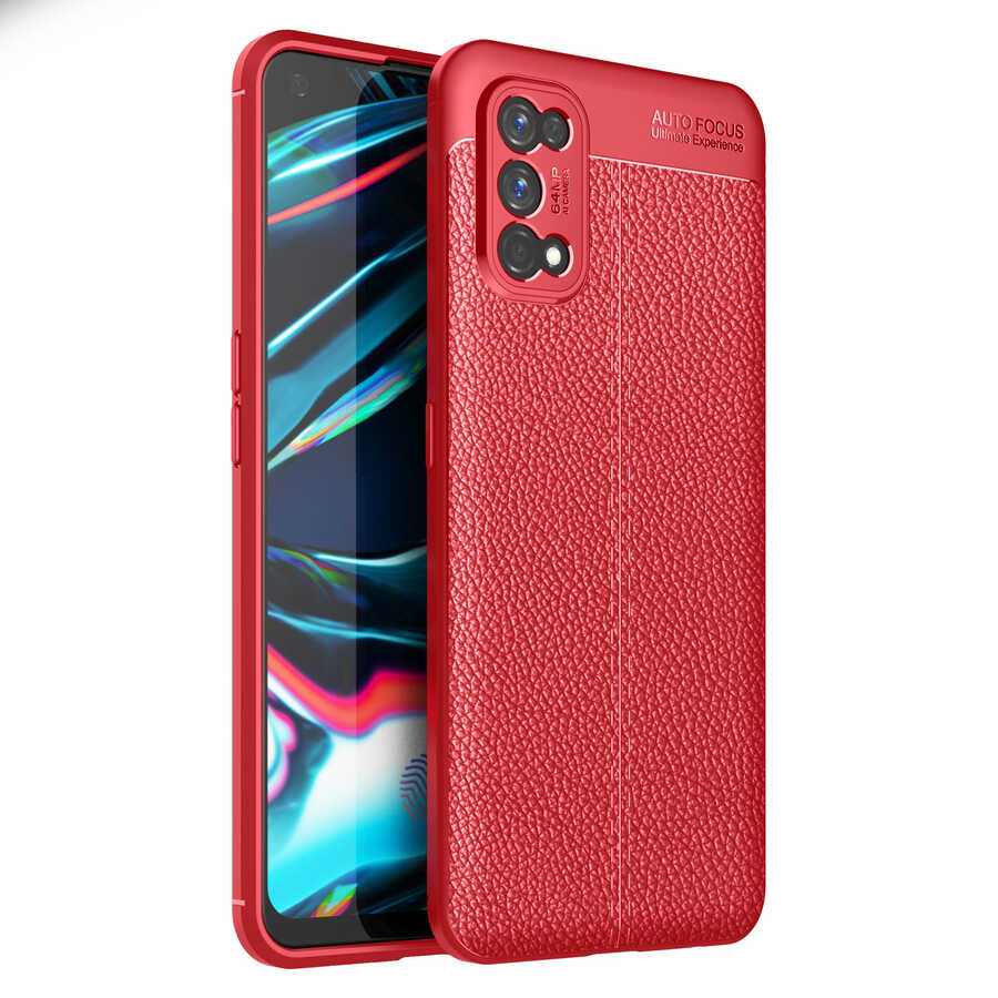Realme 7 Pro Kılıf Zore Niss Silikon Kılıf - Kırmızı