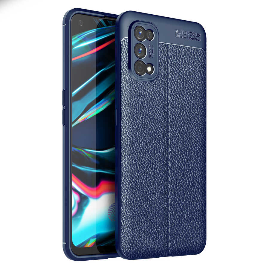 Realme 7 Pro Kılıf Zore Niss Silikon Kılıf - Lacivert
