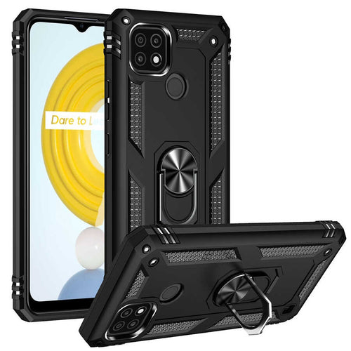 Realme C21 Kılıf Zore Vega Kılıf - Siyah
