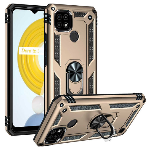 Realme C21 Kılıf Zore Vega Kılıf - Gold