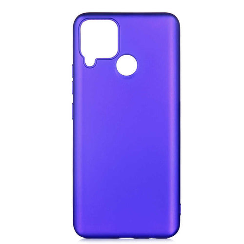 Realme C25 Kılıf Zore Premier Silikon Kılıf - Saks Mavi