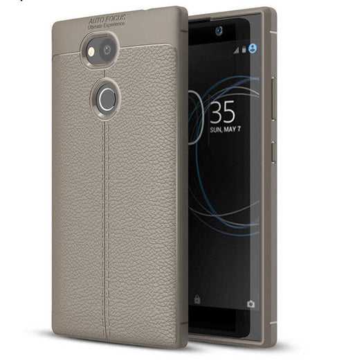 Sony Xperia L2 Kılıf Zore Niss Silikon Kılıf - Gri