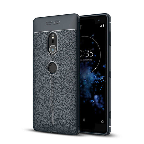 Sony Xperia XZ2 Kılıf Zore Niss Silikon Kılıf - Lacivert