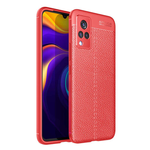 Vivo V21 Kılıf Zore Niss Silikon Kılıf - Kırmızı