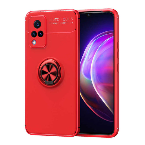 Vivo V21 Kılıf Zore Ravel Silikon Kılıf - Kırmızı