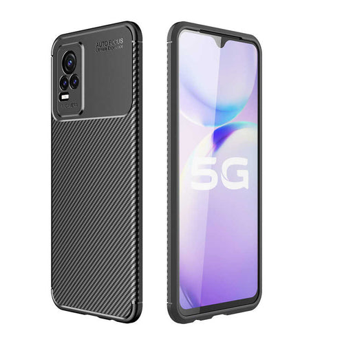 Vivo V21E Kılıf Zore Negro Silikon Kılıf - Siyah