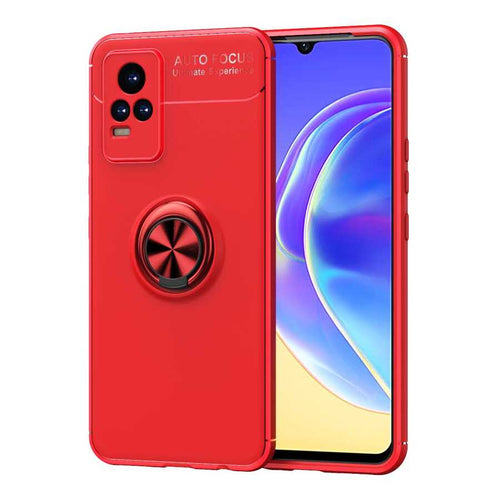 Vivo V21E Kılıf Zore Ravel Silikon Kılıf - Kırmızı