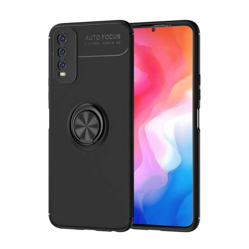 Vivo Y11S Kılıf Zore Ravel Silikon Kılıf - Siyah