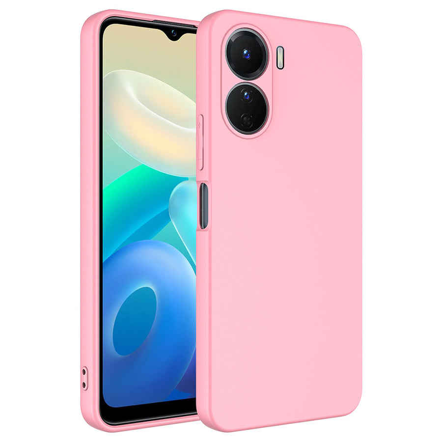 Vivo Y16 Kılıf Zore Mara Lansman Kılıf - Pembe