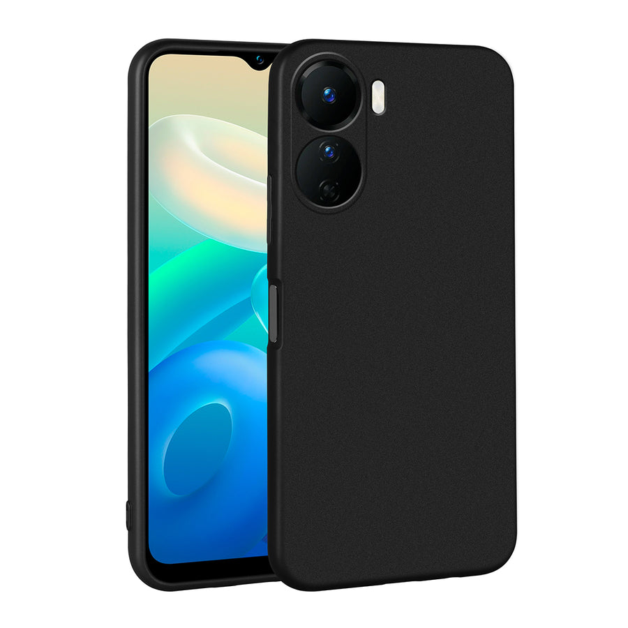 Vivo Y16 Kılıf Zore Premier Silikon Kılıf - Siyah