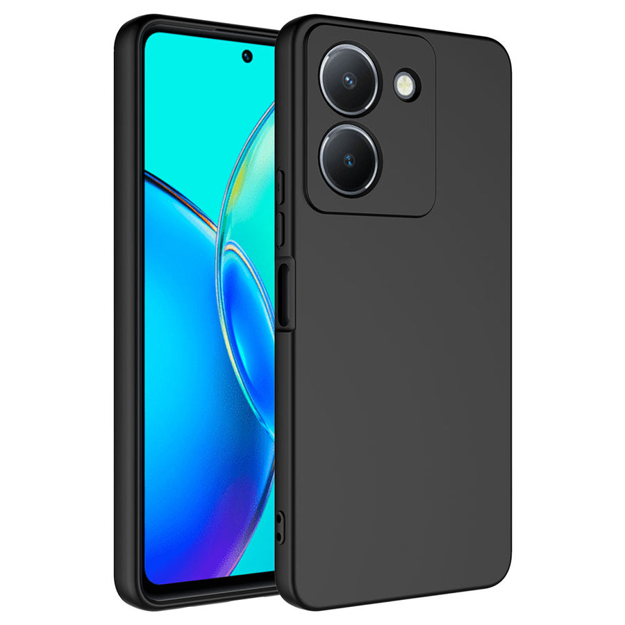 Vivo Y36 4G Kılıf Zore Mara Lansman Kılıf - Siyah