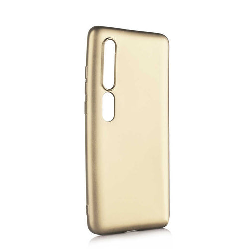 Xiaomi Mi 10 Kılıf Zore Premier Silikon Kılıf - Gold