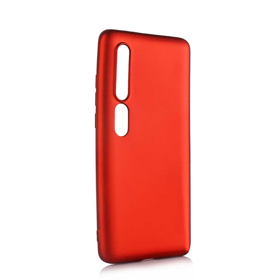 Xiaomi Mi 10 Kılıf Zore Premier Silikon Kılıf - Kırmızı
