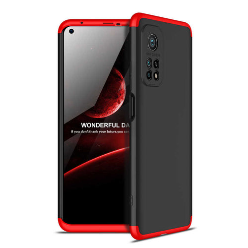 Xiaomi Mi 10T Pro 5G Kılıf Zore Ays Kılıf - Siyah-Kırmızı