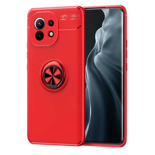 Xiaomi Mi 11 Kılıf Zore Ravel Silikon Kılıf - Kırmızı
