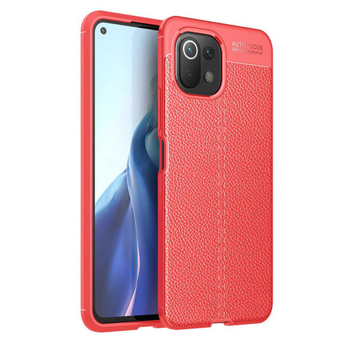 Xiaomi Mi 11 Lite Kılıf Zore Niss Silikon Kılıf - Kırmızı