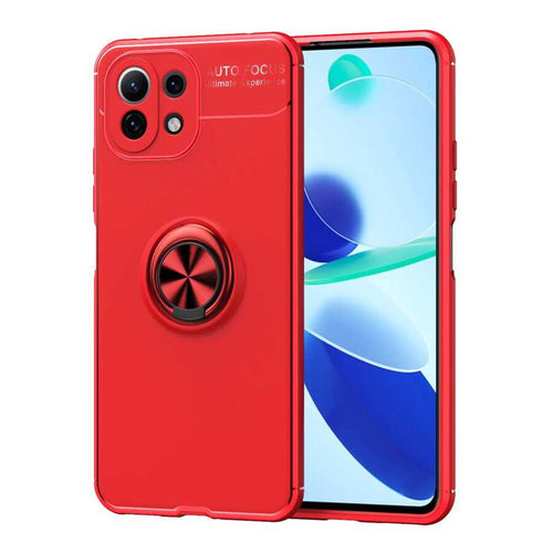 Xiaomi Mi 11 Lite Kılıf Zore Ravel Silikon Kılıf - Kırmızı