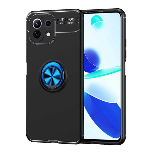 Xiaomi Mi 11 Lite Kılıf Zore Ravel Silikon Kılıf - Siyah-Mavi