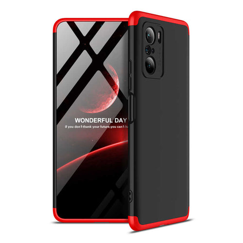 Xiaomi Mi 11İ Kılıf Zore Ays Kılıf - Siyah-Kırmızı