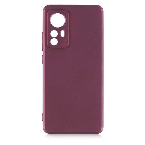Xiaomi Mi 12 Kılıf Zore Premier Silikon Kılıf - Mürdüm