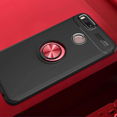 Xiaomi Mi 5X Kılıf Zore Ravel Silikon Kılıf - Siyah-Kırmızı