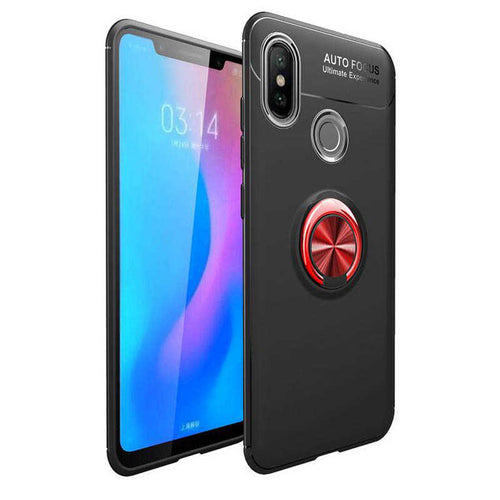 Xiaomi Mi 6X Kılıf Zore Ravel Silikon Kılıf - Siyah-Kırmızı