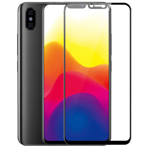 Xiaomi Mi 8 SE Zore Kenarları Kırılmaya Dayanıklı Cam Ekran Koruyucu - Siyah