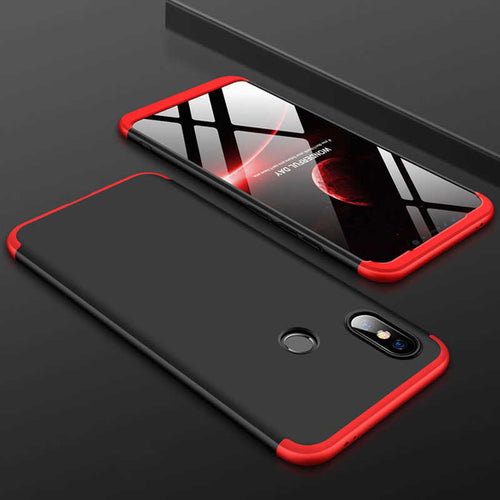 Xiaomi Mi 8 SE Kılıf Zore Ays Kılıf - Siyah-Kırmızı