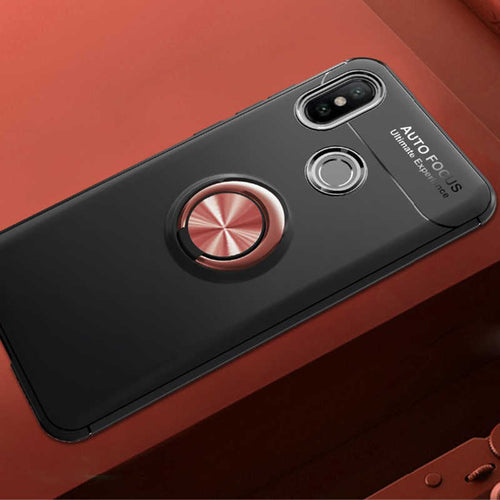 Xiaomi Mi 8 SE Kılıf Zore Ravel Silikon Kılıf - Siyah-Rose Gold
