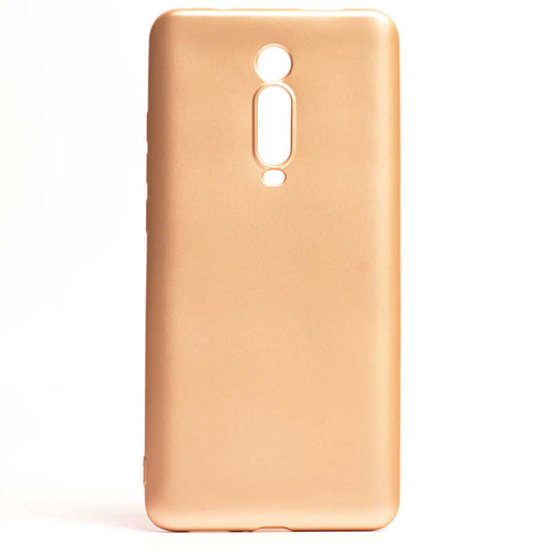 Xiaomi Mi 9T Kılıf Zore Premier Silikon Kılıf - Gold