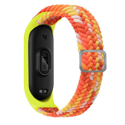Xiaomi Mi Band 6 KRD-49 Örgü Kordon - Colorful Orange