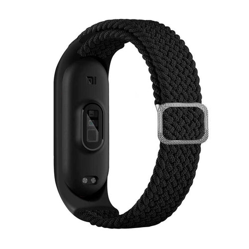 Xiaomi Mi Band 6 KRD-49 Örgü Kordon - Siyah