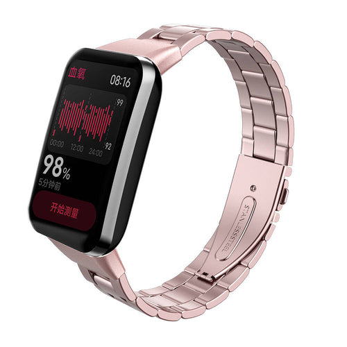 Xiaomi Mi Band 7 Pro KRD-04 Metal Kordon - Pembe