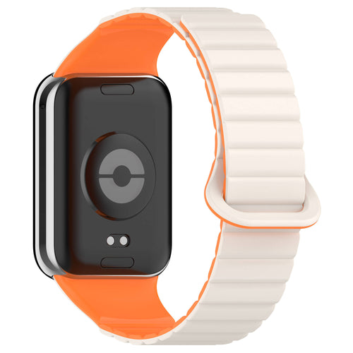 Xiaomi Mi Band 8 Pro Silikon Kordon Zore KRD-105 Strap Kayış - Starlight-Turuncu