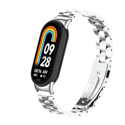 Xiaomi Mi Band 9 KRD-04 Metal Kordon - Gümüş