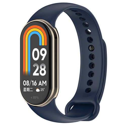 Xiaomi Mi Band 9 Serisi Klasik Kordon Silikon Strap Kayış - Midnight Blue